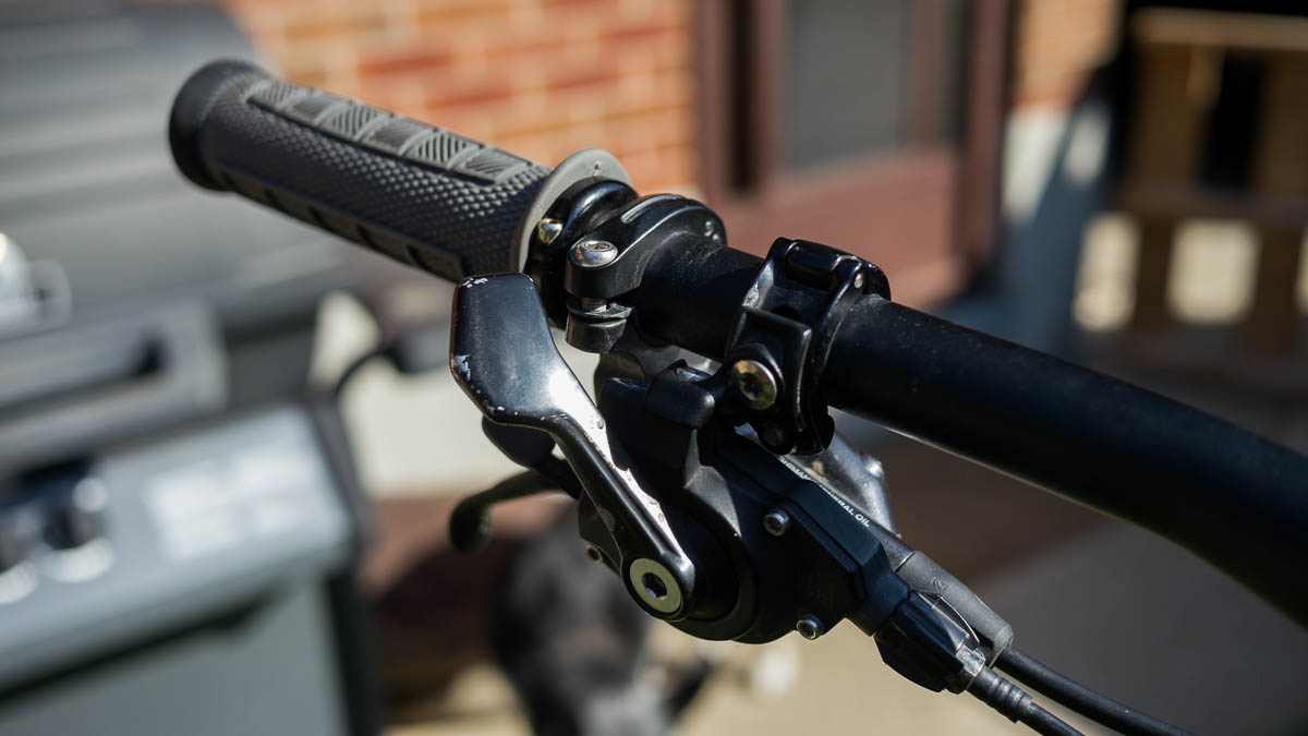 Handlebar 'before' photo.